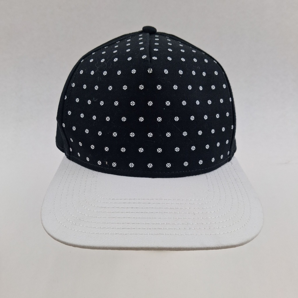 Oreo Hat Cap Snap Back One Size Black White Cookie Pattern Twill Baseball Mens